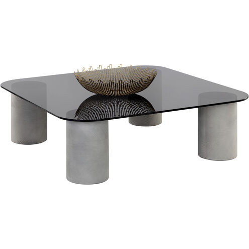 Maude 54 X 54 inch Smoked / Light Grey Outdoor Coffee Table